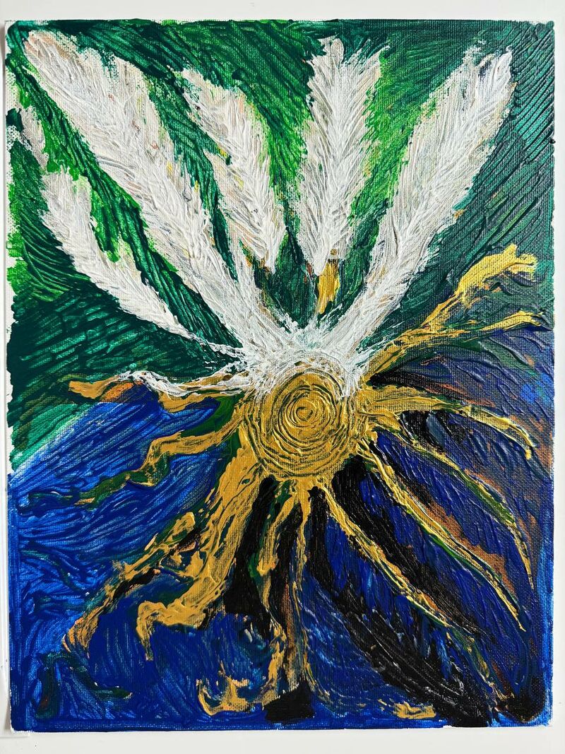 The Bloom Between World - a Paintings by FANG YI LIAO